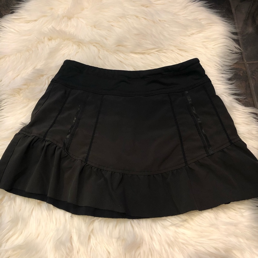 Athlete black skort